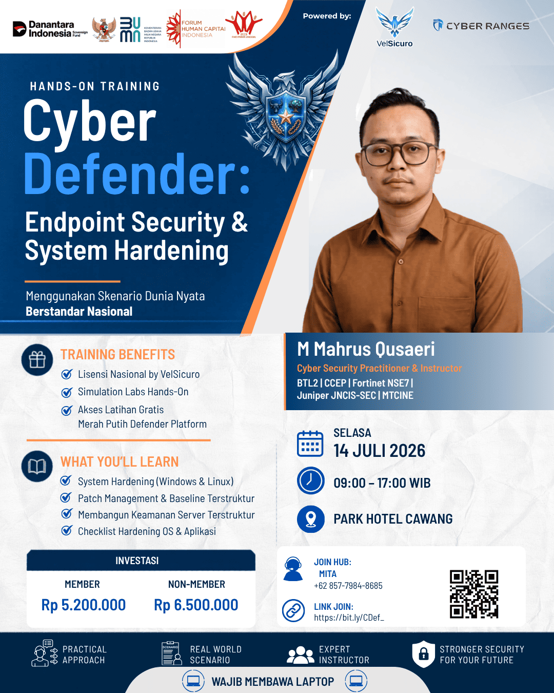 Training Cyber Defender FHCI x Velsicuro